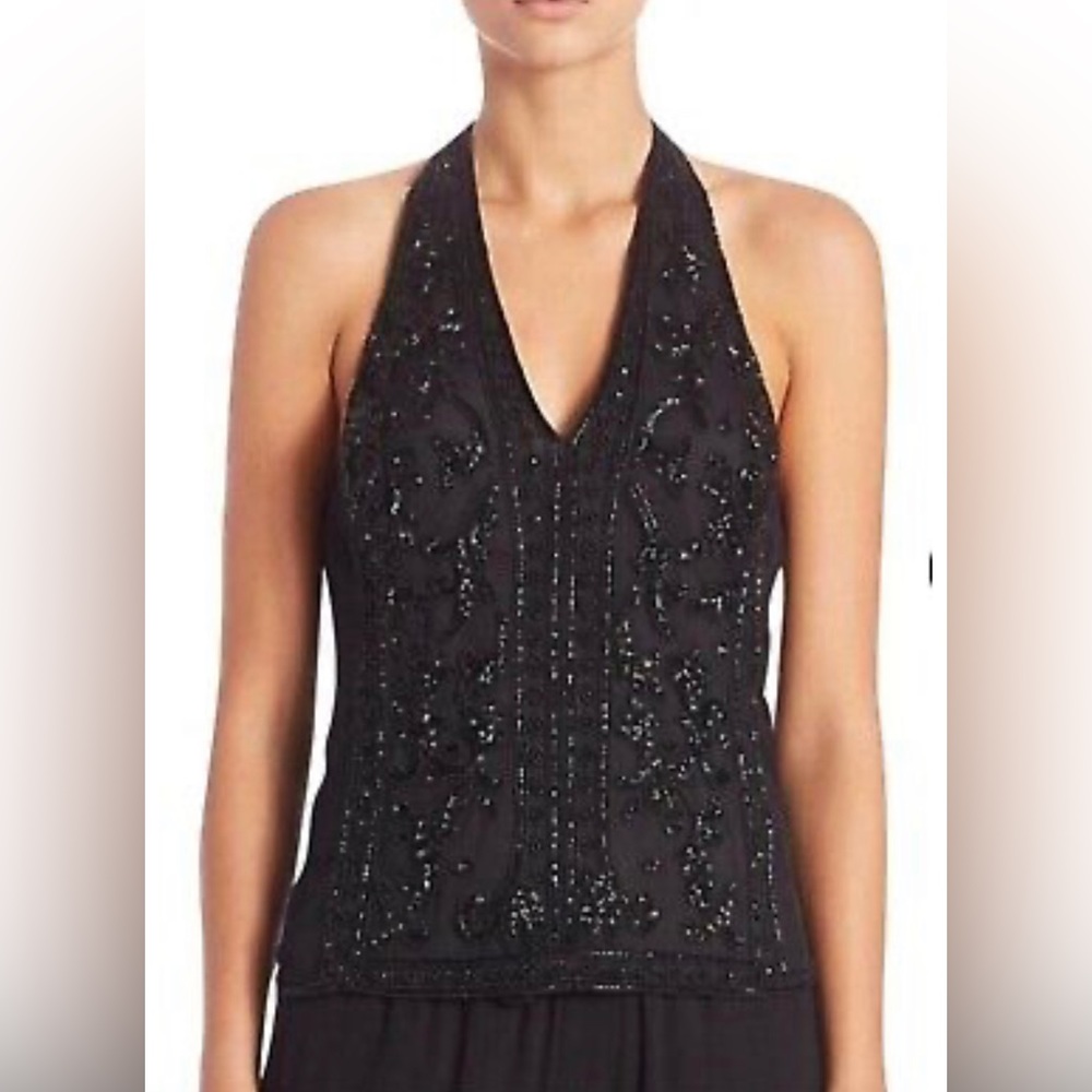 Ralph Lauren Beaded T-Back Top Size 6